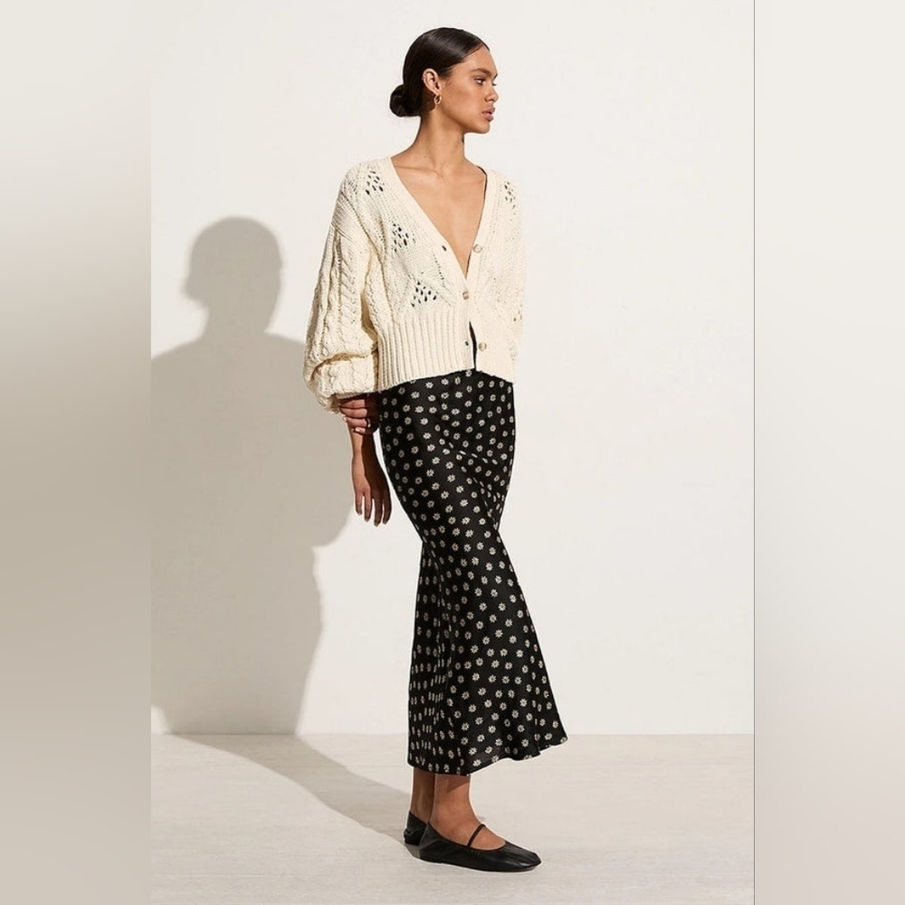 Faithfull The Brand Ancora Midi Skirt In Las Flores Floral Size 2 Women's - Picture 7 of 11
